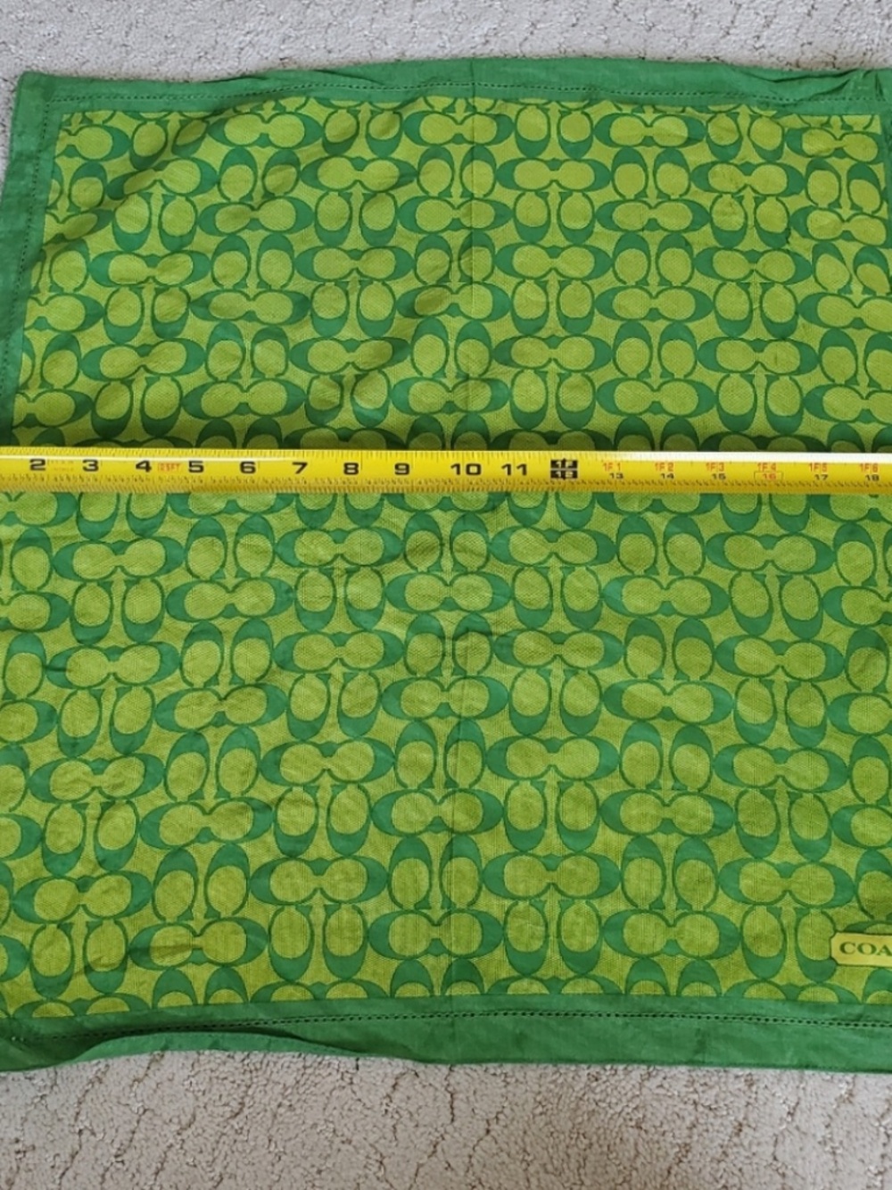 Vintage Coach Cotton/Silk Scarf - Picture 9 of 10